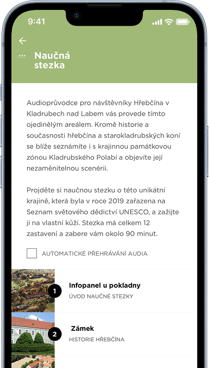 Náhled aplikace Národní hřebčín Kladruby